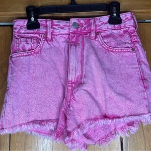 PacSun Pink jean shorts